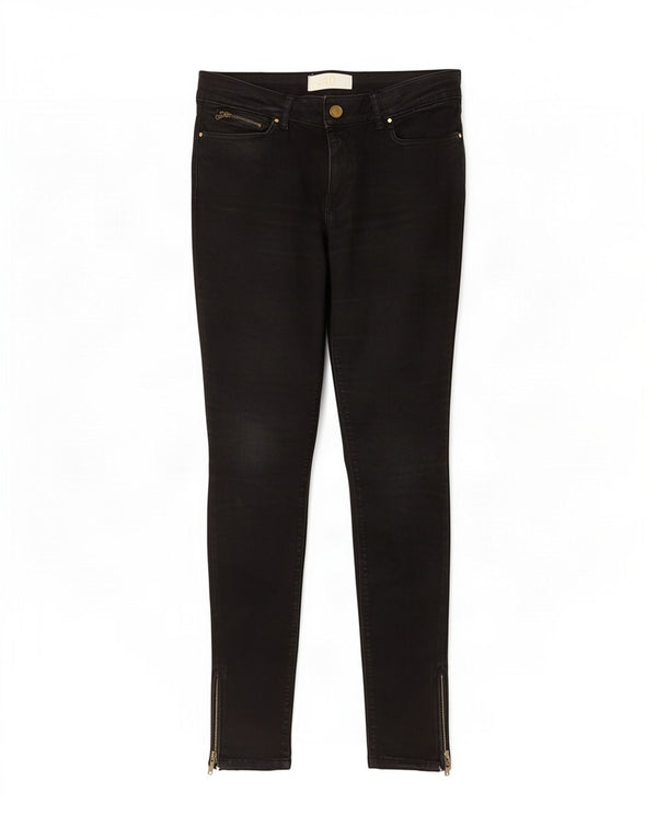 Zara Damen Skinny Jeans EU 40 Medium W30 L29 Schwarze Baumwolle