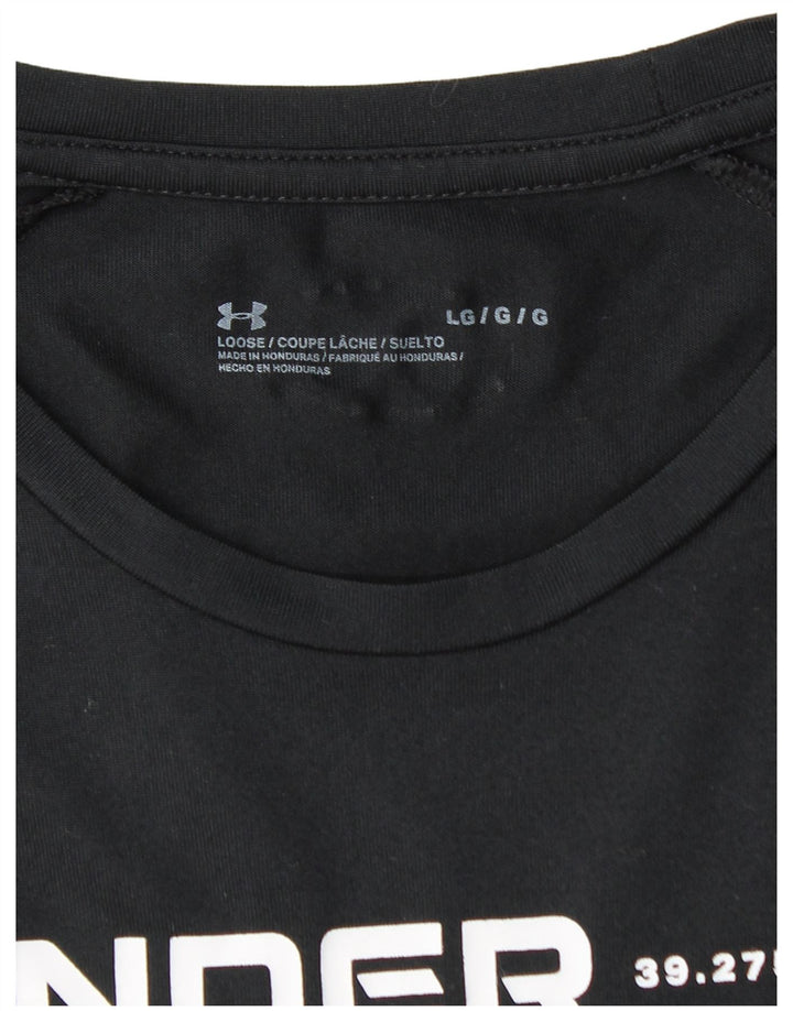 UNDER ARMOUR Herren-T-Shirt mit Grafik, Größe L, Schwarz