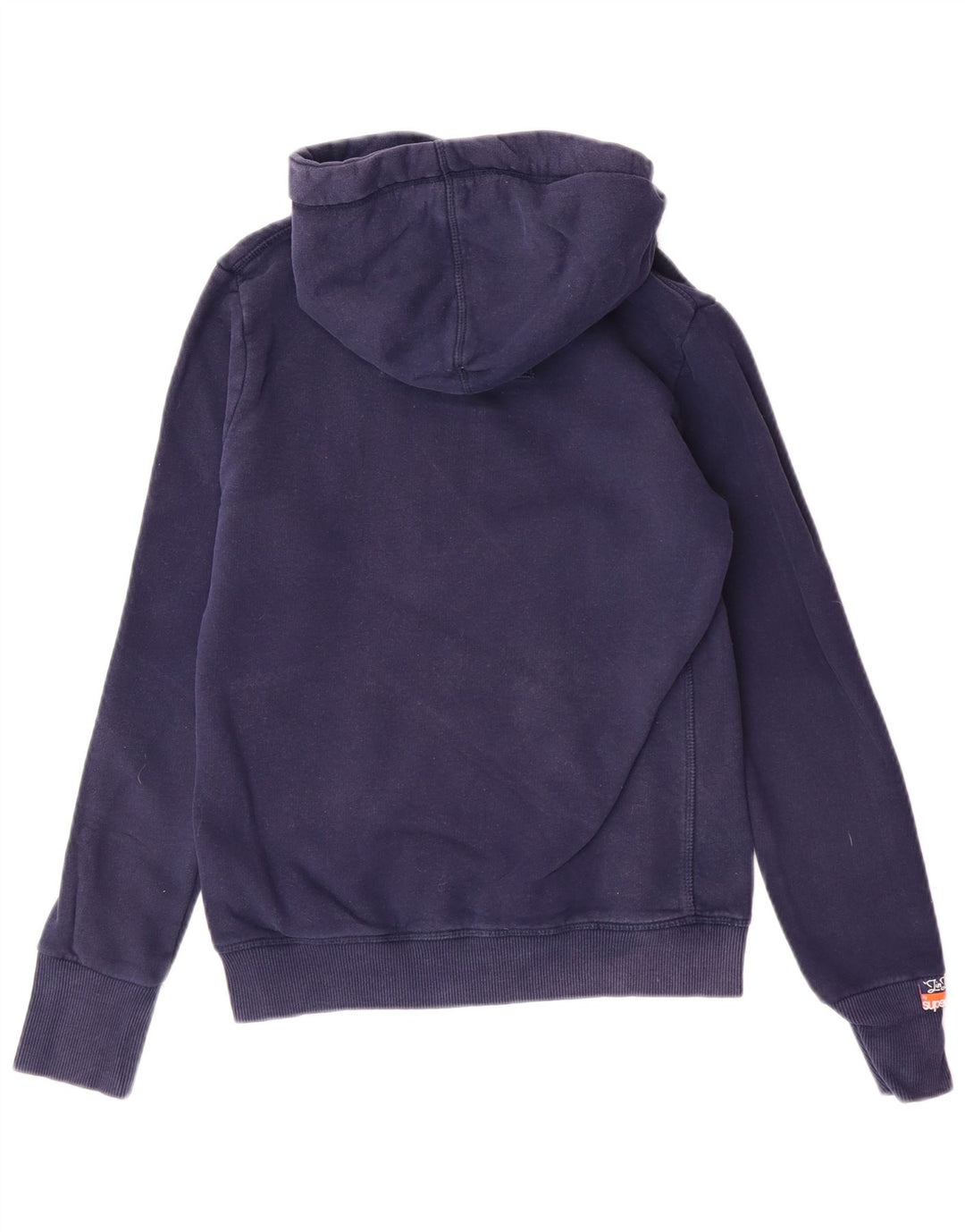 SUPERDRY Damen-Kapuzenpullover mit Grafik, UK 10, Größe S, Marineblau, Baumwolle