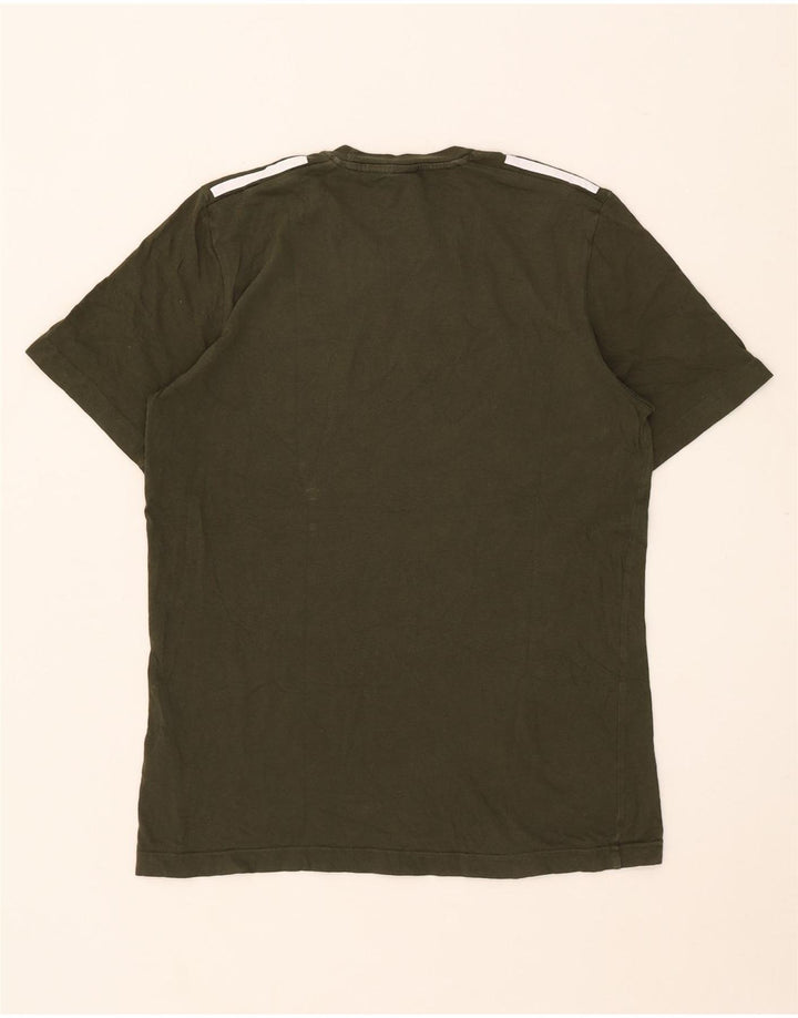 Adidas Herren T-Shirt Top Small Khaki Baumwolle