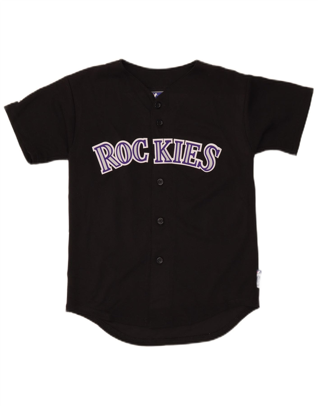 MAJESTIC Jungen Colorado Rockies Graphic Jersey Top 13–14 Jahre Medium Schwarz