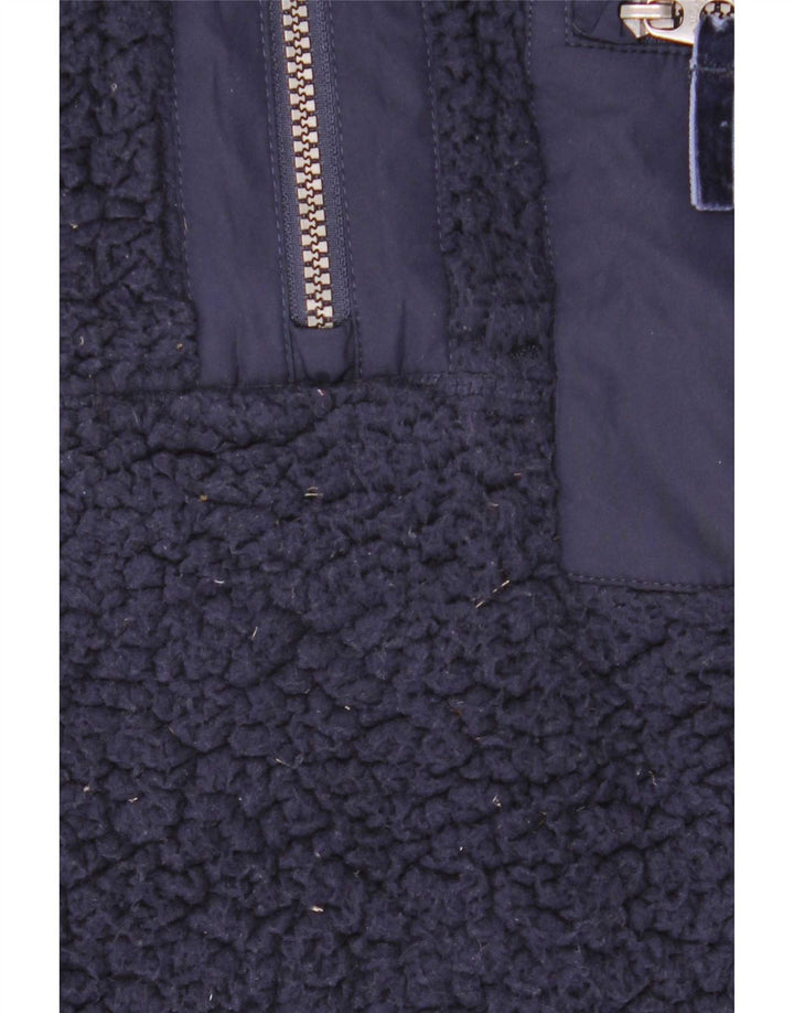 Joules Damen-Fleecepullover mit Reißverschluss am Hals, UK 14, Größe L, Marineblau, Polyester