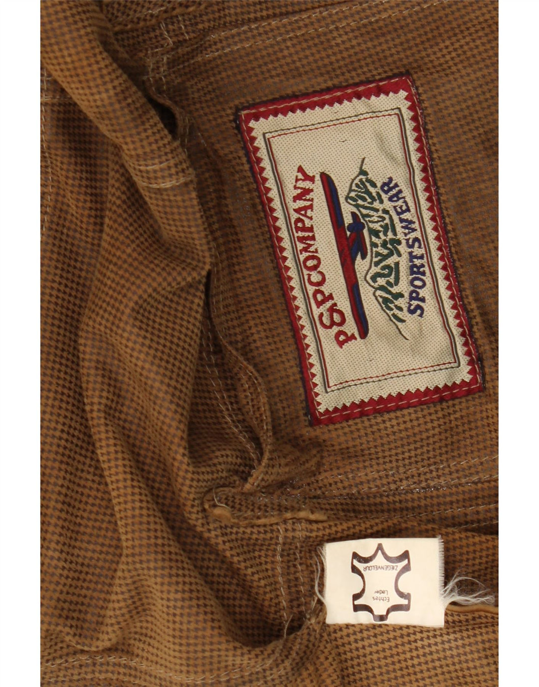 VINTAGE Herren 2-Knopf-Wildleder-Blazerjacke UK 42 XL Braunes Leder