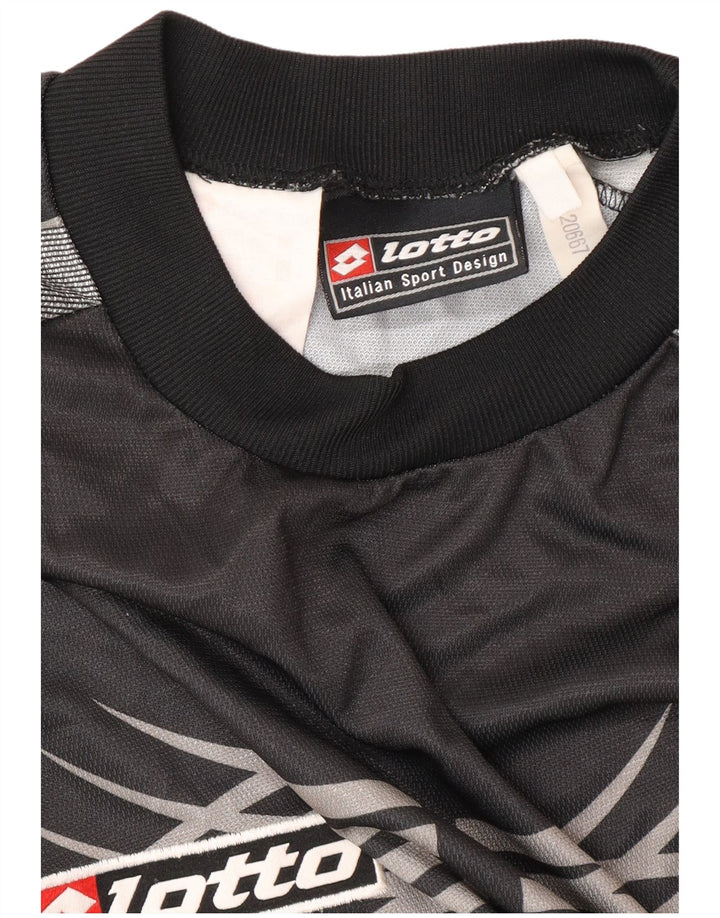 LOTTO Herren Juventus 2001-2002 Home Graphic Jersey Top Large Black Sports