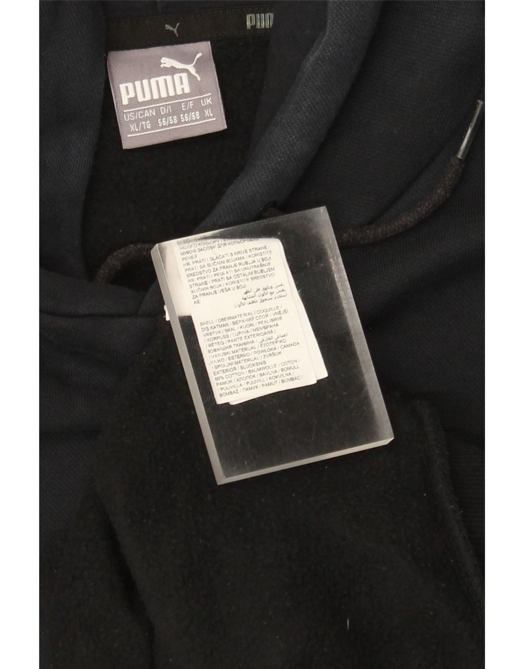 Puma Herren Kapuzenpullover XL Schwarz Baumwolle