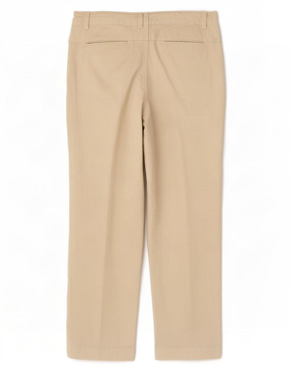 Zara Damen Tapered Chinohose 2XL W34 L26 Beige Baumwolle