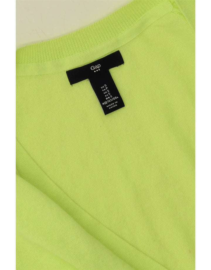 GAP Womens Cardigan Sweater UK 10 Small Green Cotton Vintage Gap and Second-Hand Gap from Messina Hembry 