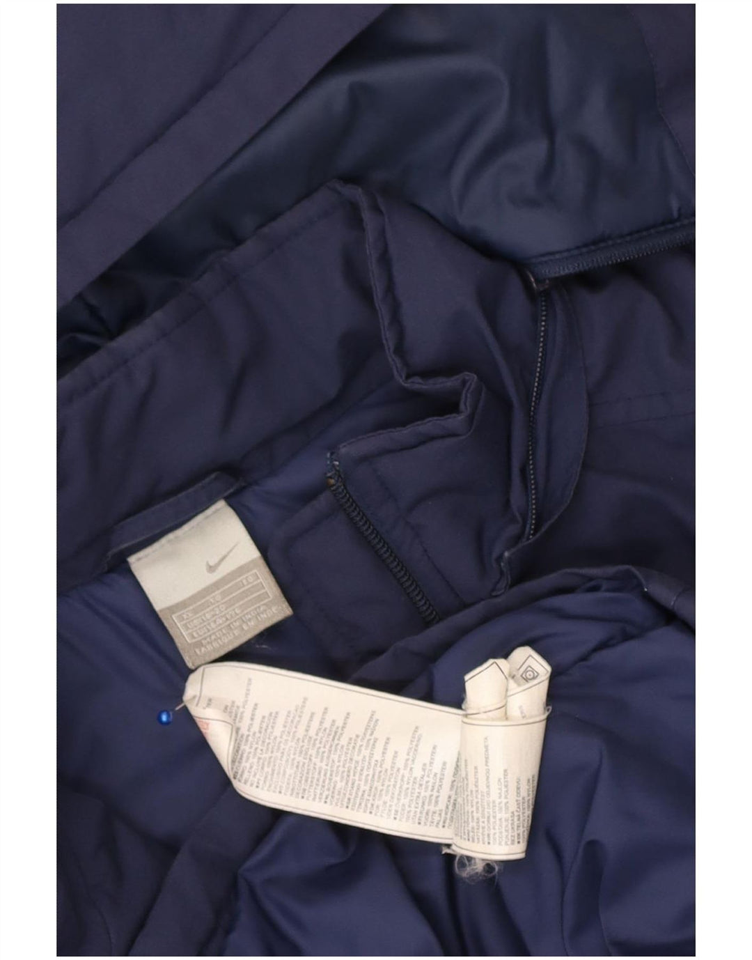 Nike Jungen-Windbreakerjacke mit Kapuze, 13–14 Jahre, XL, Marineblau, Polyester