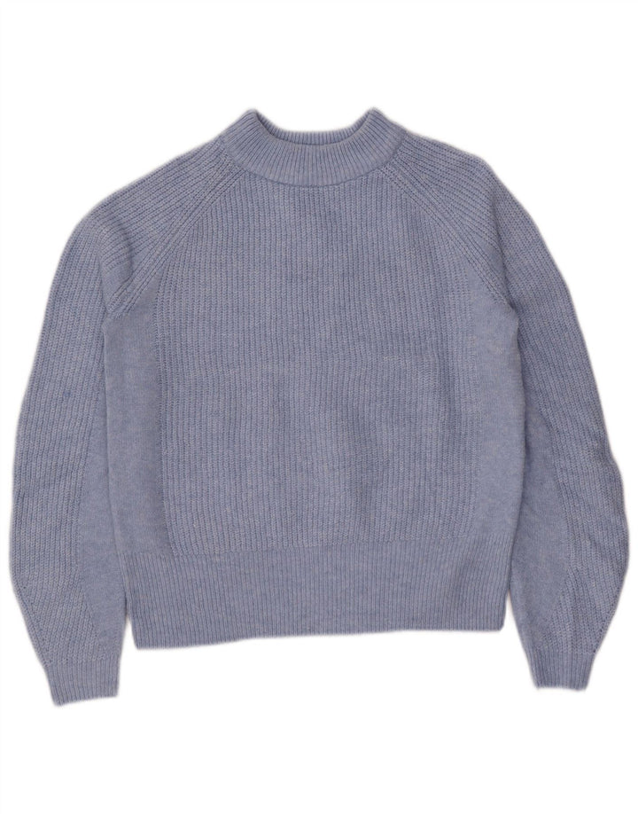 Marks & Spencer Damen-Pullover, übergroß, Rollkragenpullover, Gr. 6, XS, Blau
