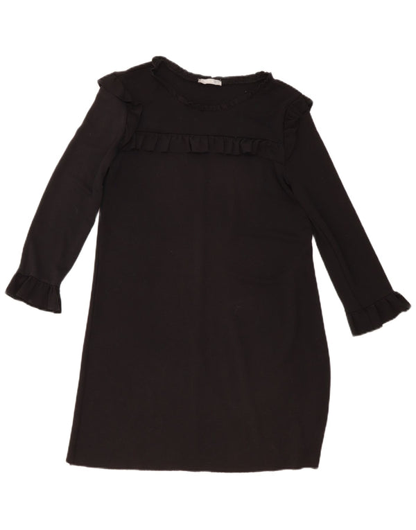 Zara Damen Pulloverkleid UK 10 Small Schwarz