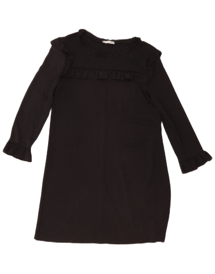 Zara Damen Pulloverkleid UK 10 Small Schwarz