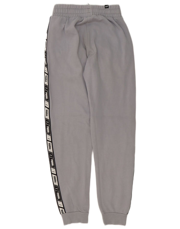 Puma Herren Grafik-Trainingshose, Jogginghose, XS, Grau, Colourblock-Baumwolle