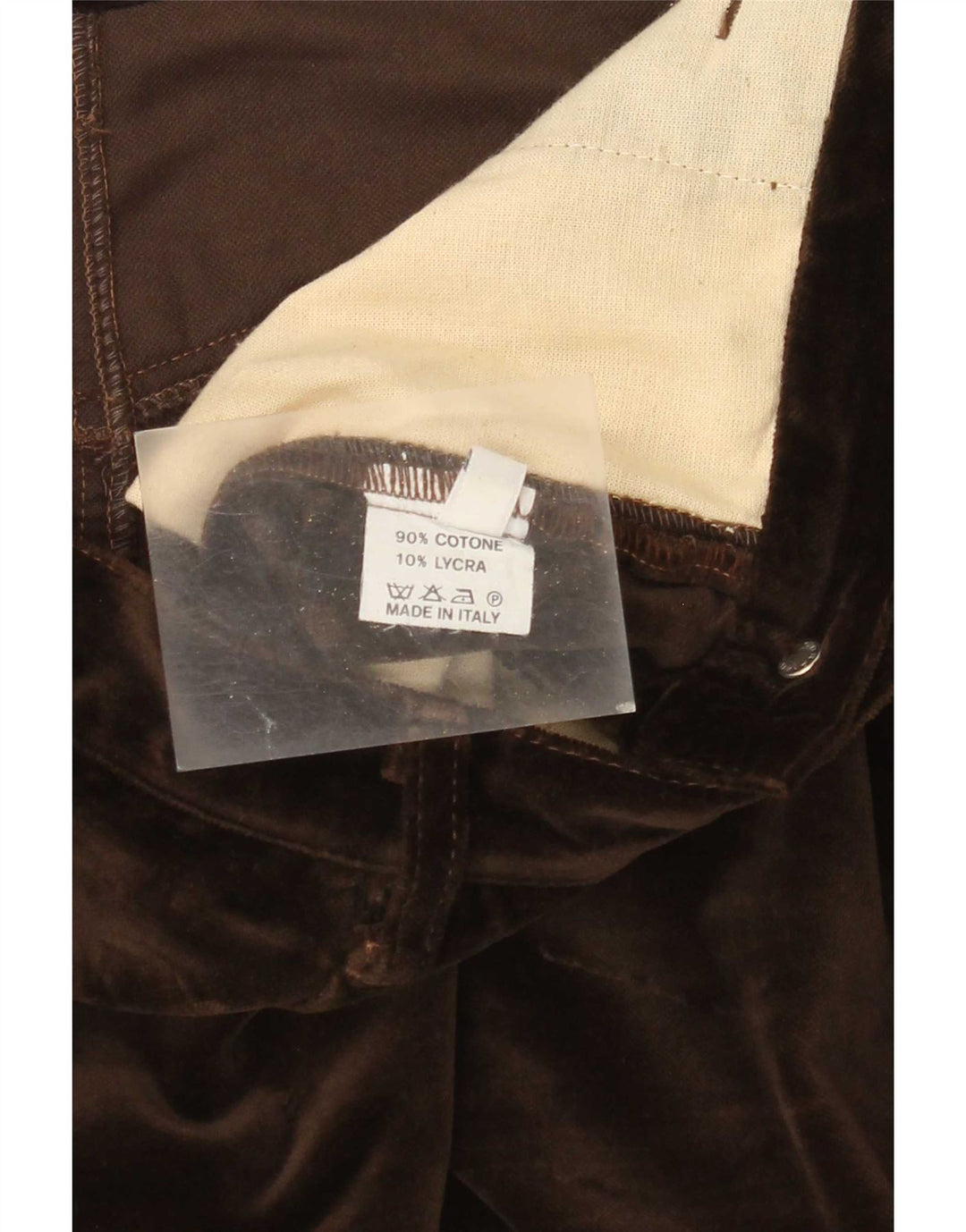 Blumarine Damen Bleistiftrock IT 44 Medium W28 Braune Baumwolle