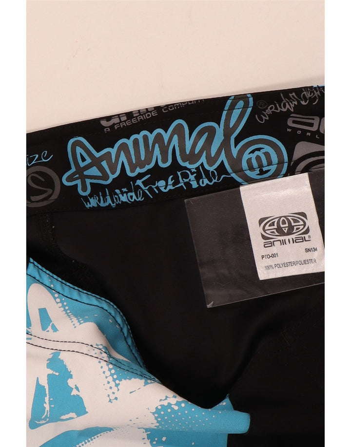 Animal Herren-Badeshorts mit Grafik, Größe S, Schwarz, Colourblock-Polyester