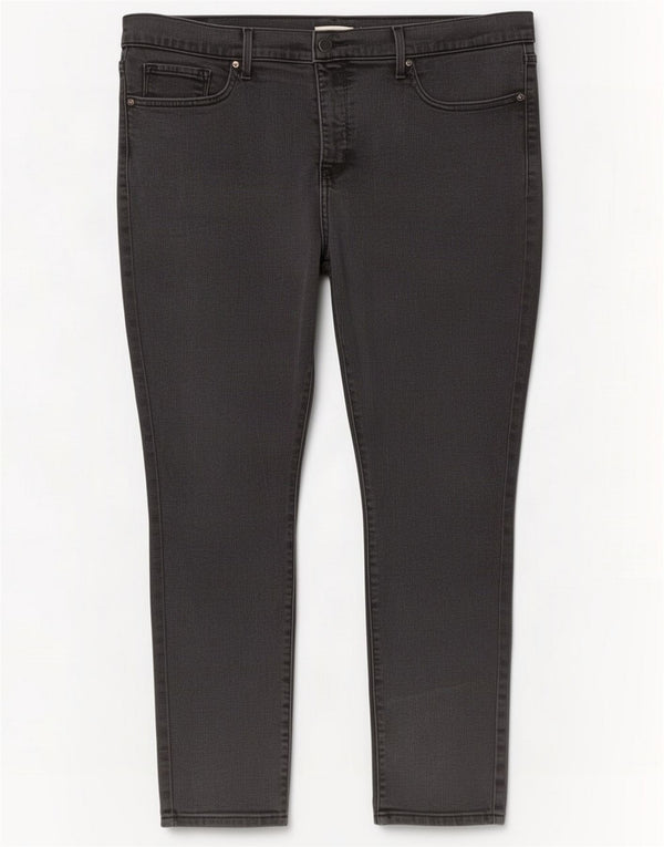 Levi's Damen Slim Jeans W34 L28 Graue Baumwolle