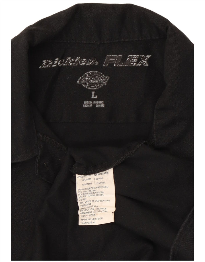 Dickies Herren-Kurzarmshirt mit Grafik, groß, aus schwarzem Polyester