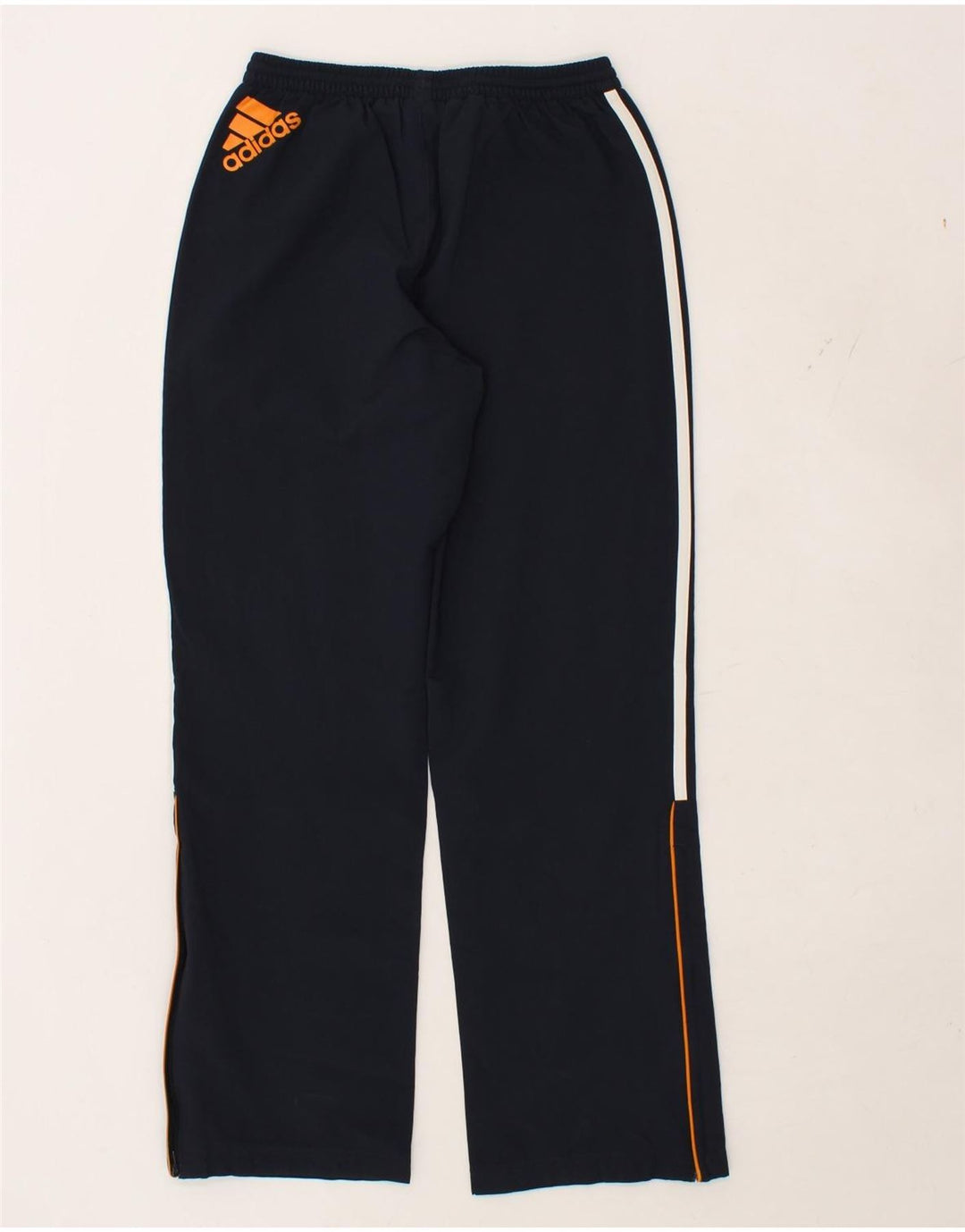 ADIDAS Boys Tracksuit Trousers 13-14 Years Navy Blue Polyester Vintage Adidas and Second-Hand Adidas from Messina Hembry 