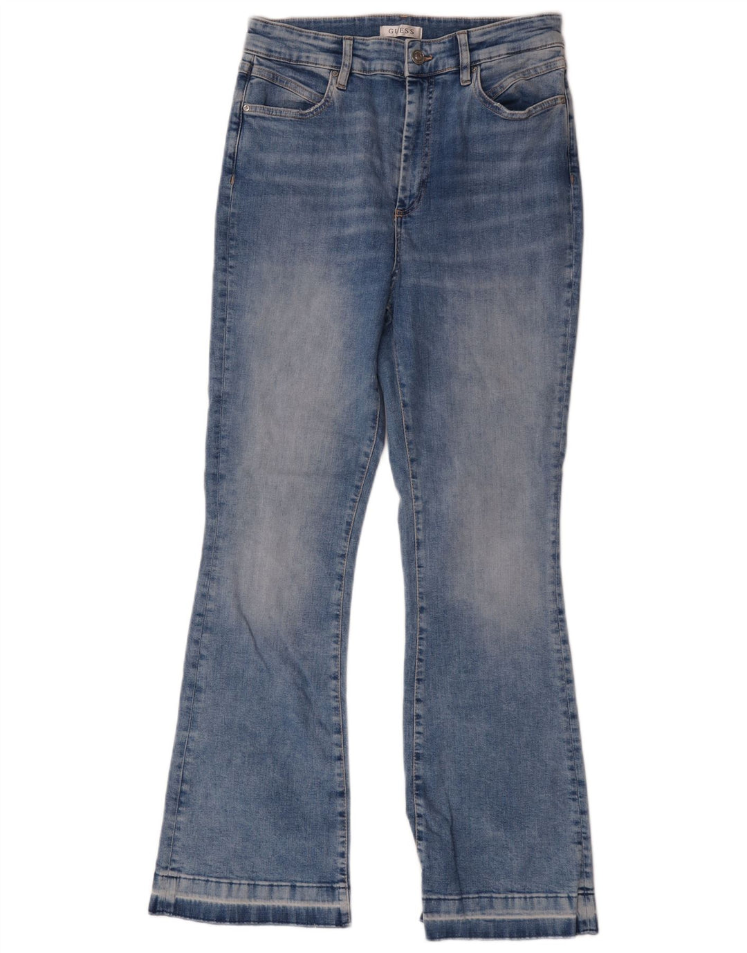 Guess Bootcut-Jeans für Damen, W30, L30, blaue Baumwolle