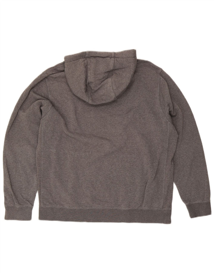 Nike Herren Kapuzenpullover, groß, graue Baumwolle