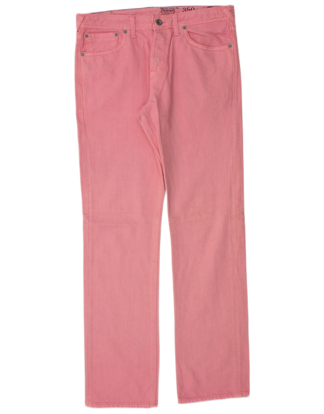 Jack Wills Herren Straight Jeans W32 L32 Rosa Baumwolle