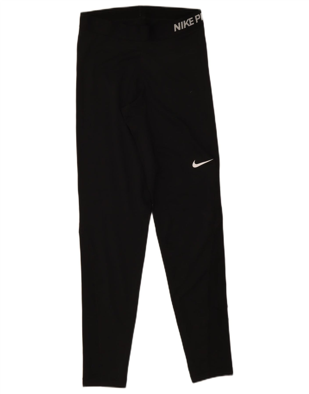 Nike Damen Dri Fit Graphic Leggings UK 12 Mittelschwarzes Polyester