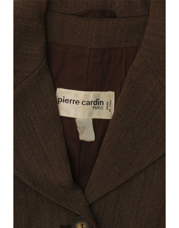 Pierre Cardin Damen 4-Knopf-Blazerjacke UK 14 Mittelbraun