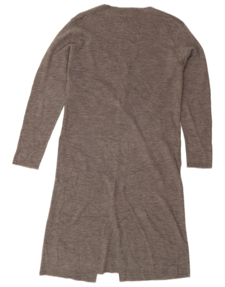 Essentials Longline-Cardigan für Damen, UK 14/16, Größe L, Grau, Acryl