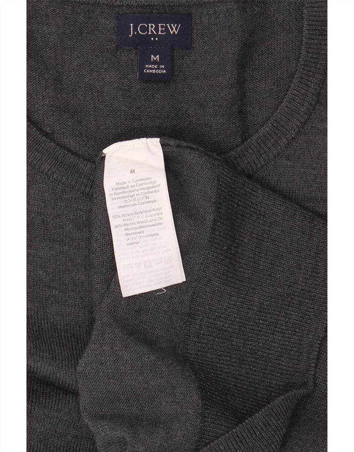 J. Crew Herren-Pullover mit Rundhalsausschnitt, mittelgraues Acryl