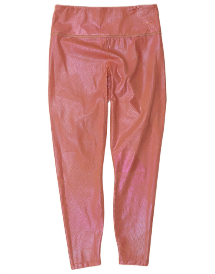 Puma Damen Crop Leggings UK 12 Mittelrosa