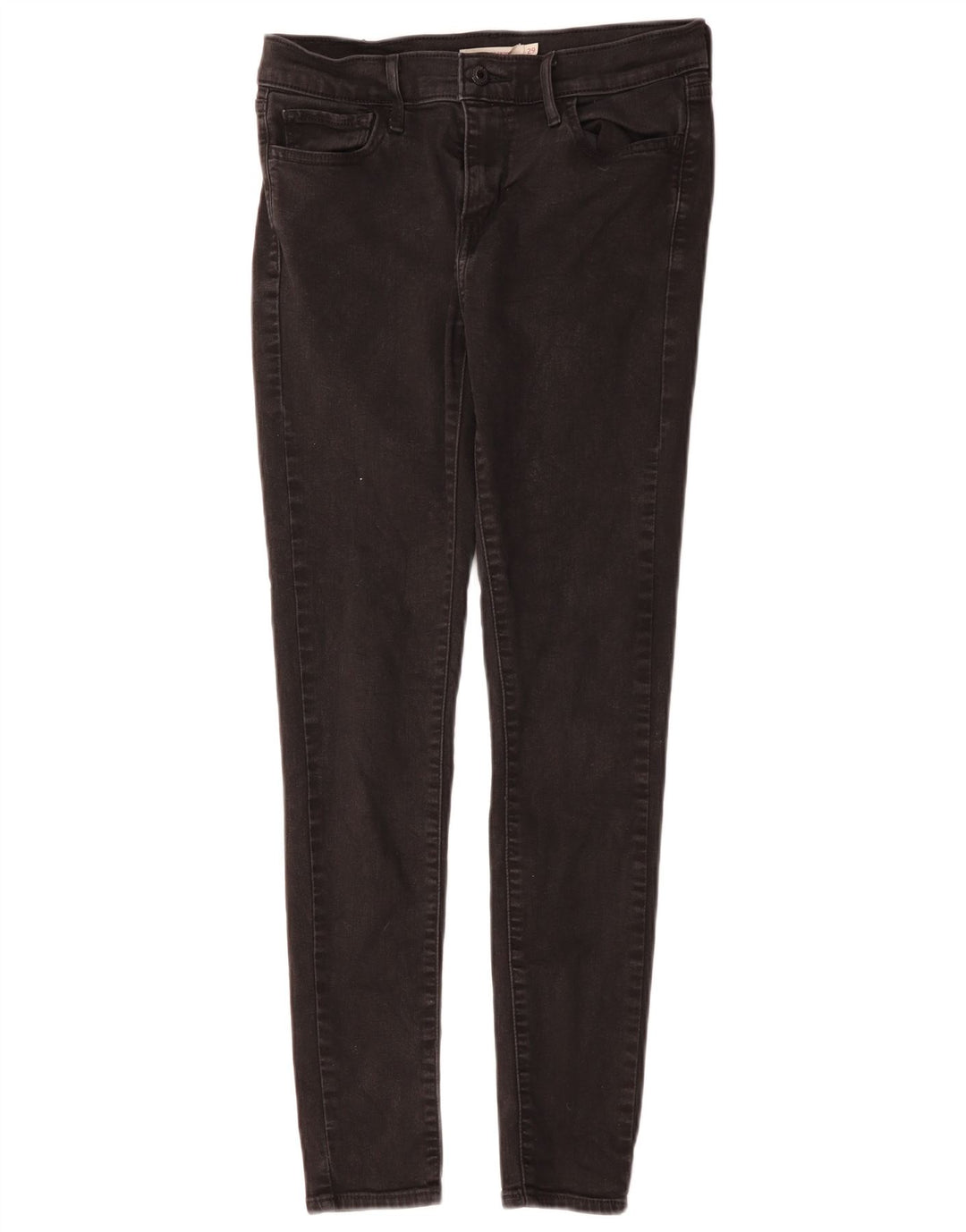 LEVI'S Damen 710 Super Skinny Jeans W29 L28 Schwarze Baumwolle