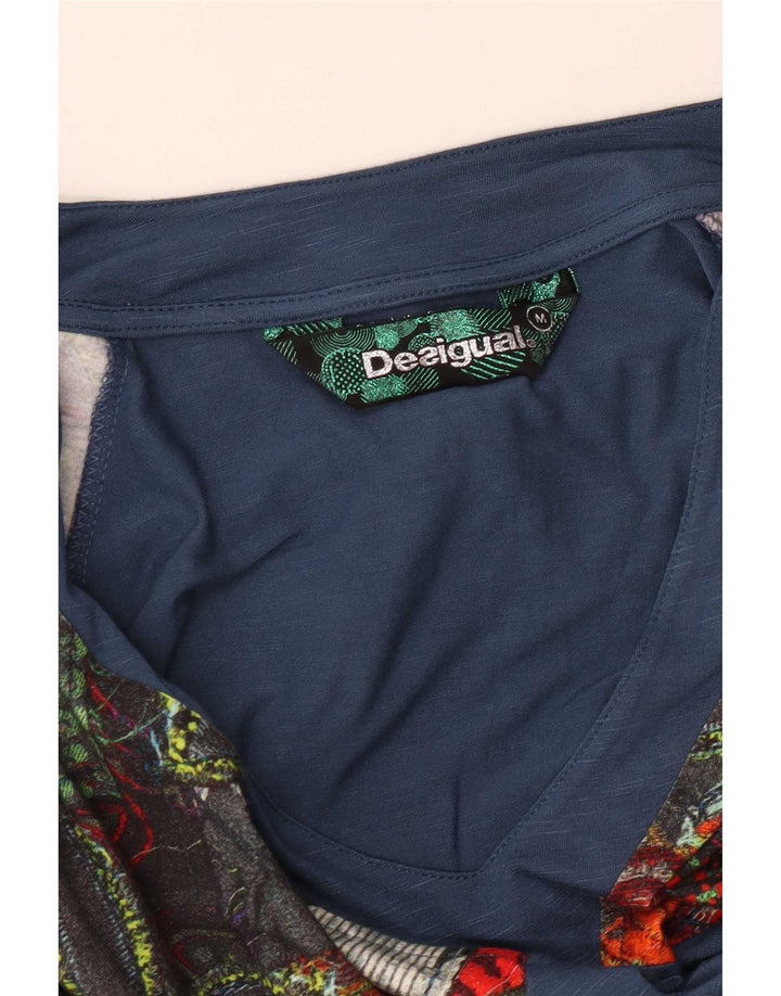 Desigual Damen Grafisches Etuikleid UK 12 Mittel Mehrfarbig Geometrisch