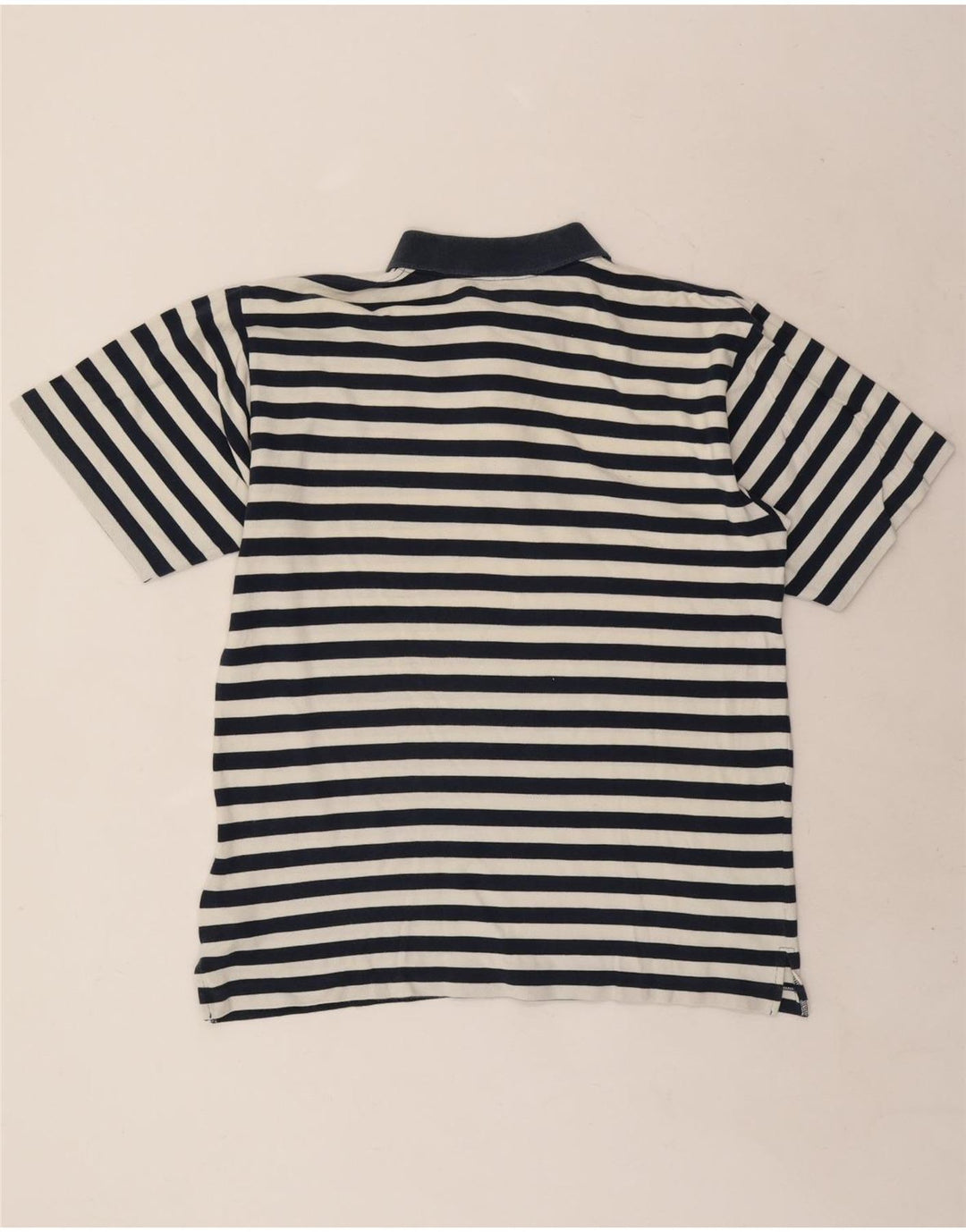 Champion Herren-Poloshirt aus mittelblauer, gestreifter Baumwolle
