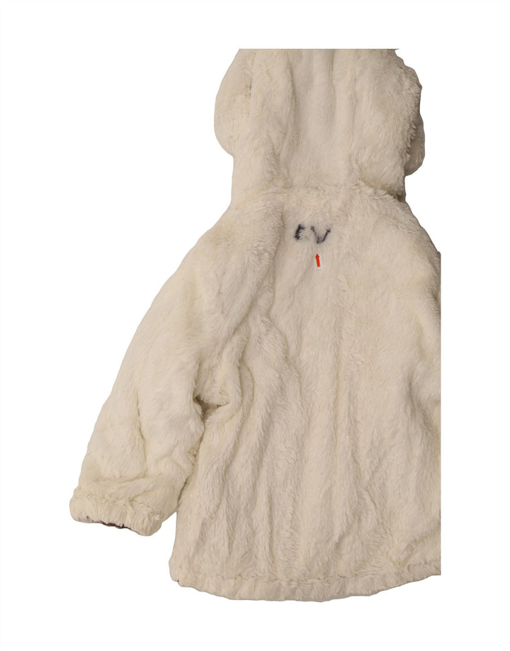 DKNY Girls Hooded Reversible Jacket 3-4 Years Pink Colourblock Polyester Vintage Dkny and Second-Hand Dkny from Messina Hembry 
