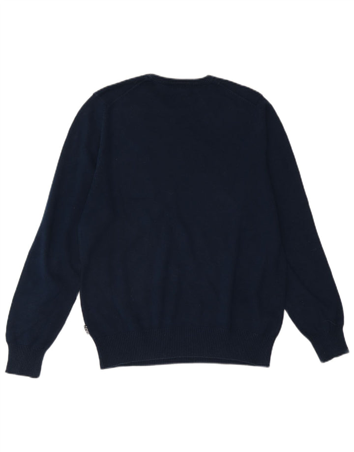 GIAN MARCO VENTURI Damen-Pullover mit Rundhalsausschnitt, Gr. 14, mittleres Marineblau