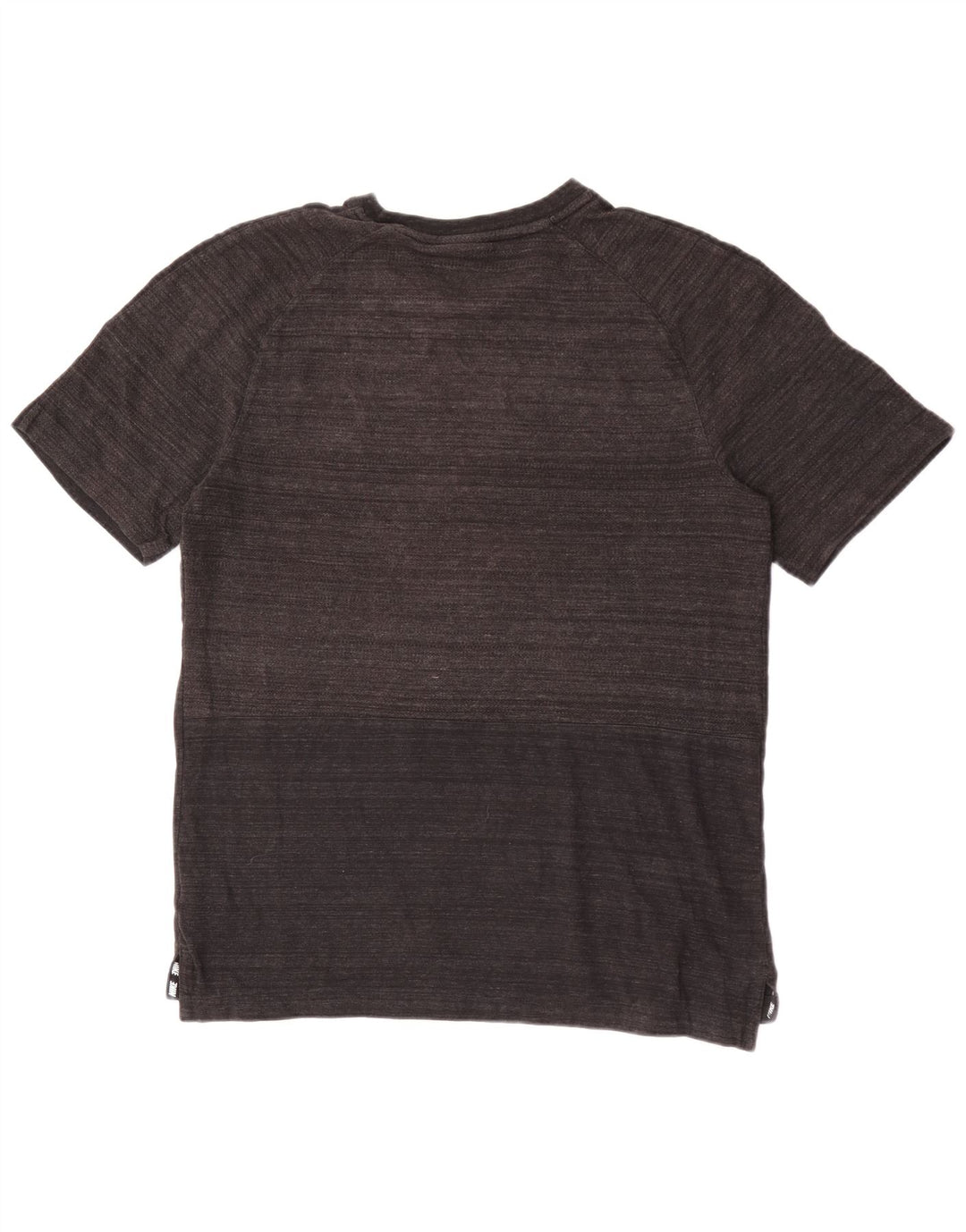 Nike Herren-T-Shirt-Oberteil aus mittelgrau gefleckter Baumwolle
