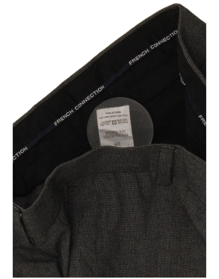 French Connection Slim-Anzughose für Herren, W32, L30, grau, Polyester