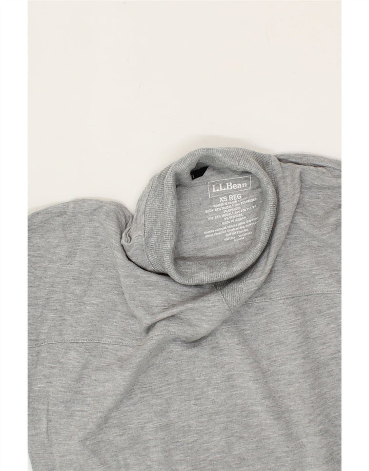 L.L.BEAN Womens Top Long Sleeve UK 6 XS Grey Flecked Vintage L.L.Bean and Second-Hand L.L.Bean from Messina Hembry 