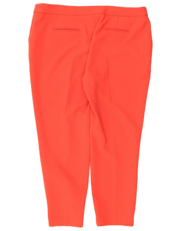 Jaeger Damen Straight Chino Hose UK 18 XL W40 L27 Rot Polyester