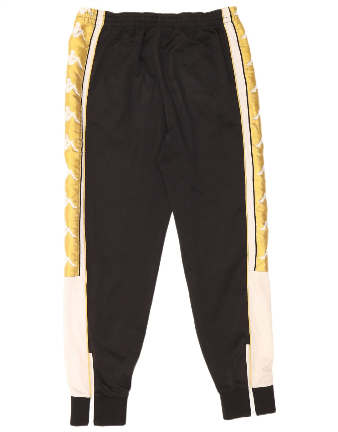 KAPPA Herren-Trainingshose mit Grafik, Größe L, Schwarz, Farbblock