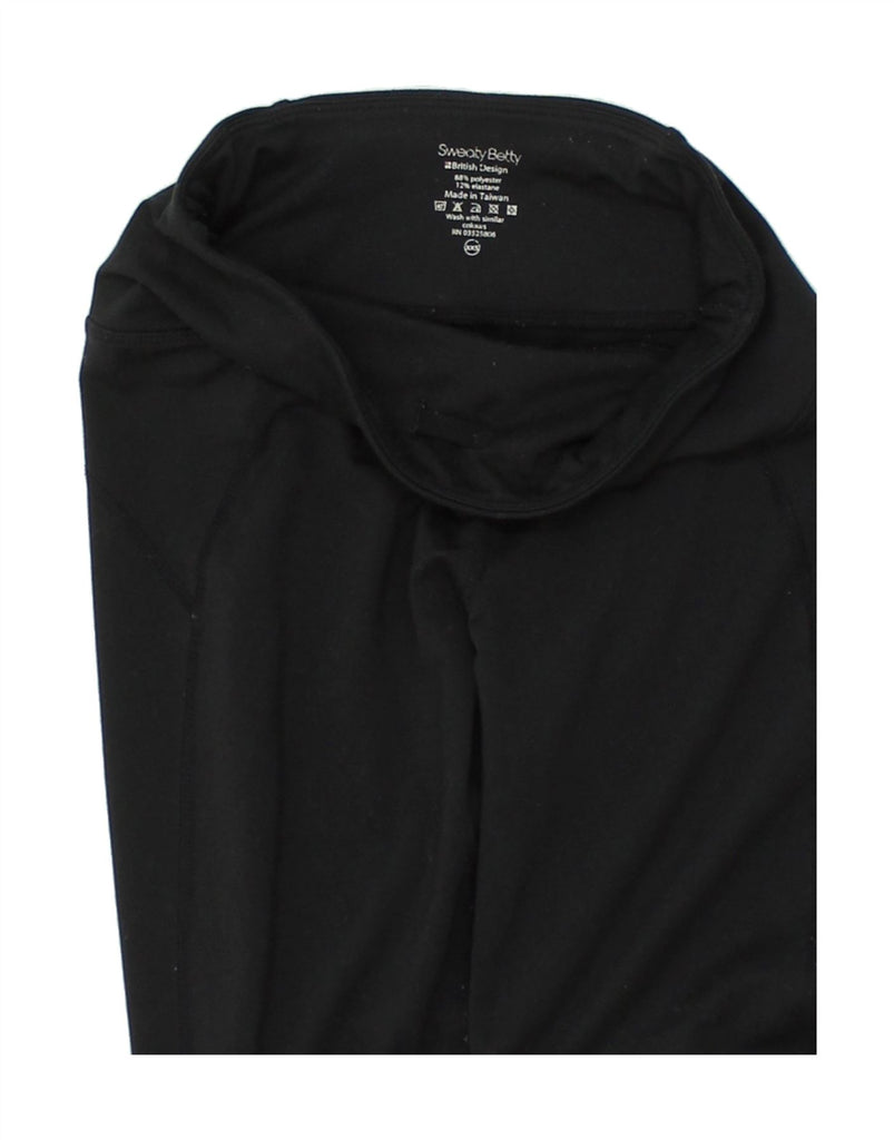 SWEATY BETTY Womens Leggings UK 2 2XS Black Polyester | Vintage Sweaty Betty | Thrift | Second-Hand Sweaty Betty | Used Clothing | Messina Hembry 