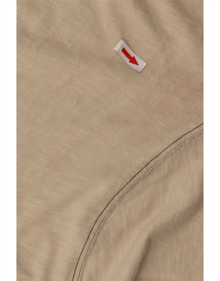 Puma Herren Grafik T-Shirt Top 2XL Beige Baumwolle