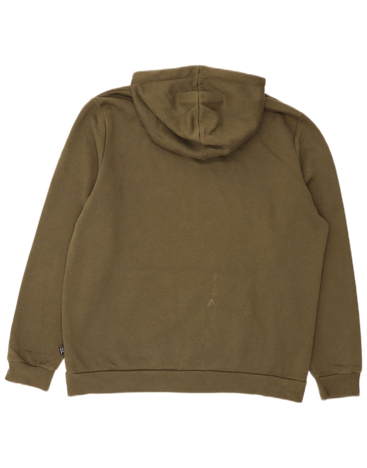 Puma Herren Kapuzenpullover, groß, Khaki, Baumwolle