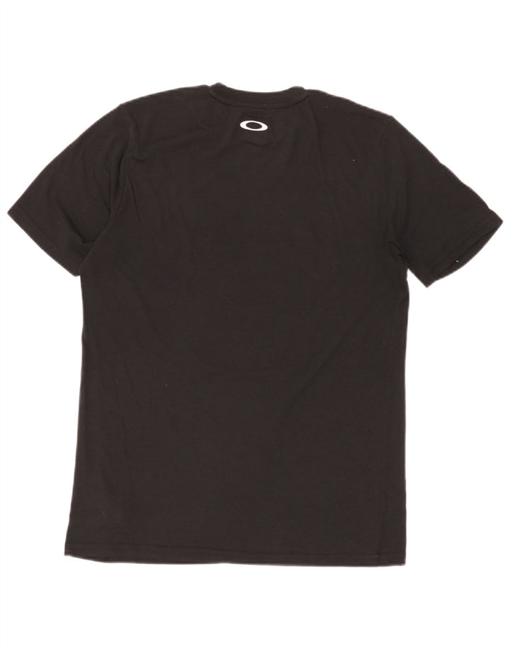 Oakley Herren-T-Shirt mit regulärer Passform, Grafik, XS, schwarzes Polyester