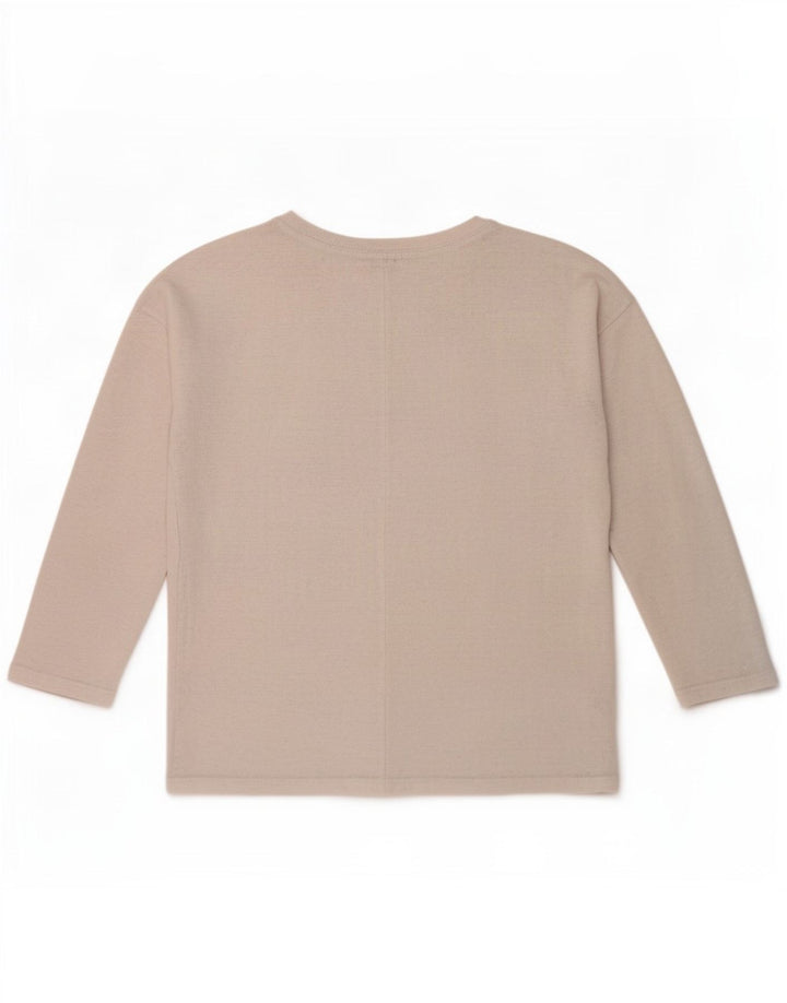 Zara Damen Trafaluc Top Langarm UK 14 Mittelweiß