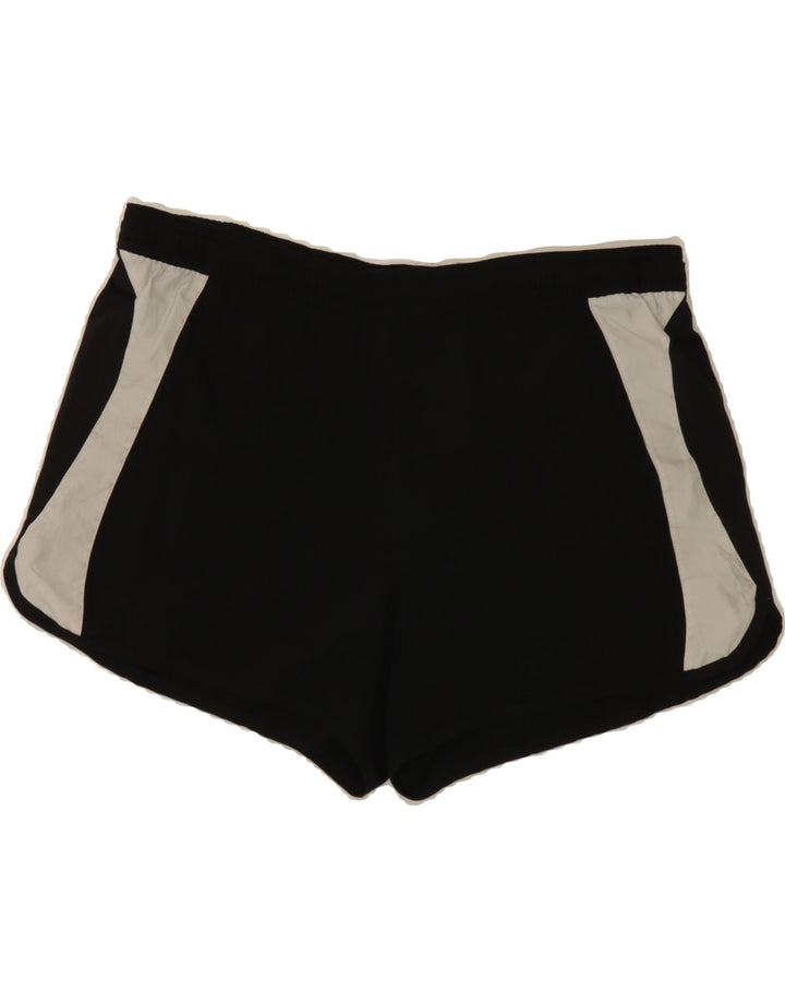 ADIDAS Womens Sport Shorts UK 14 Medium  Black Colourblock Polyester Vintage Adidas and Second-Hand Adidas from Messina Hembry 
