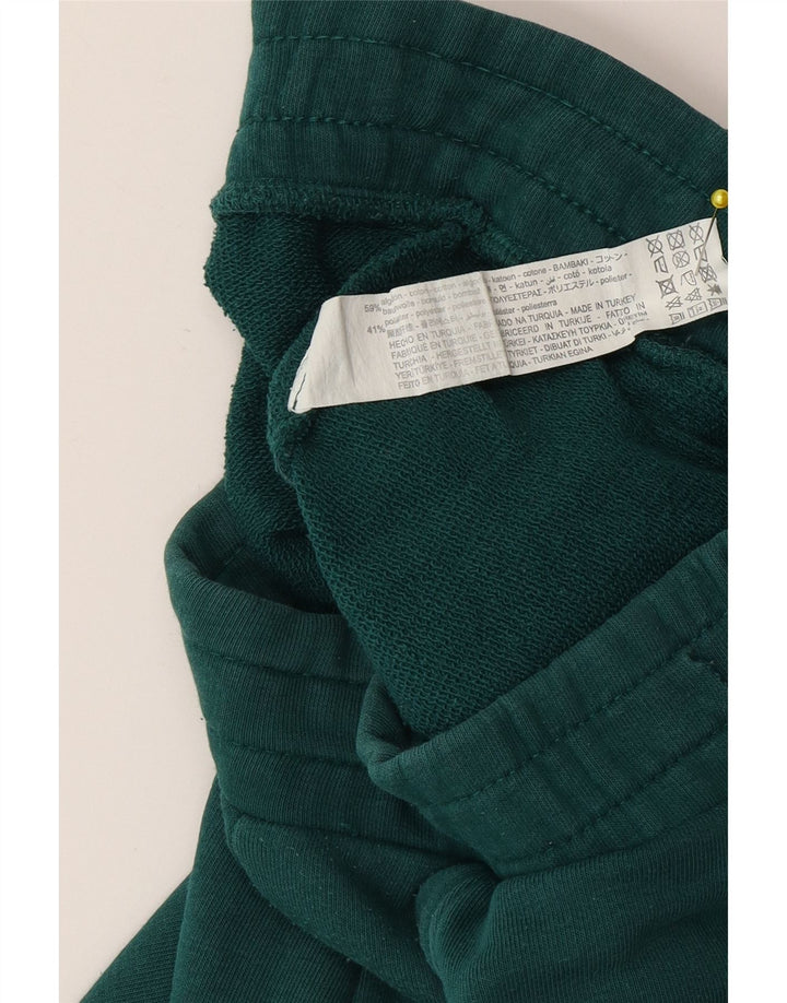 Zara Herren-Trainingshose, Jogginghose, klein, grüne Baumwolle