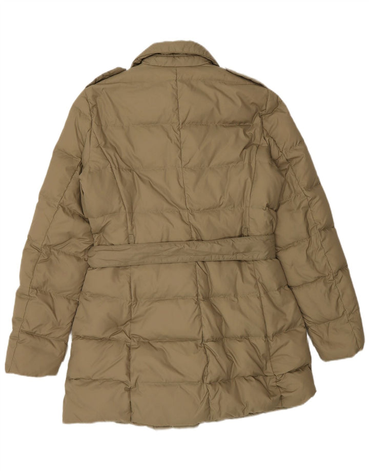 Aspesi Damen-Militär-Zweireiher-Wattierungsmantel UK 10 Small Beige
