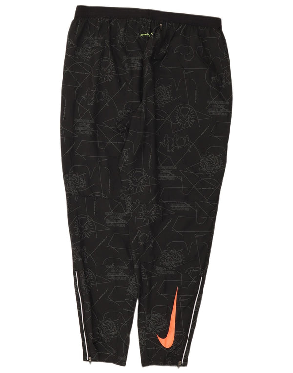 Nike Damen Dri Fit Abstract Pattern Trainingshose UK 18 XL Schwarz