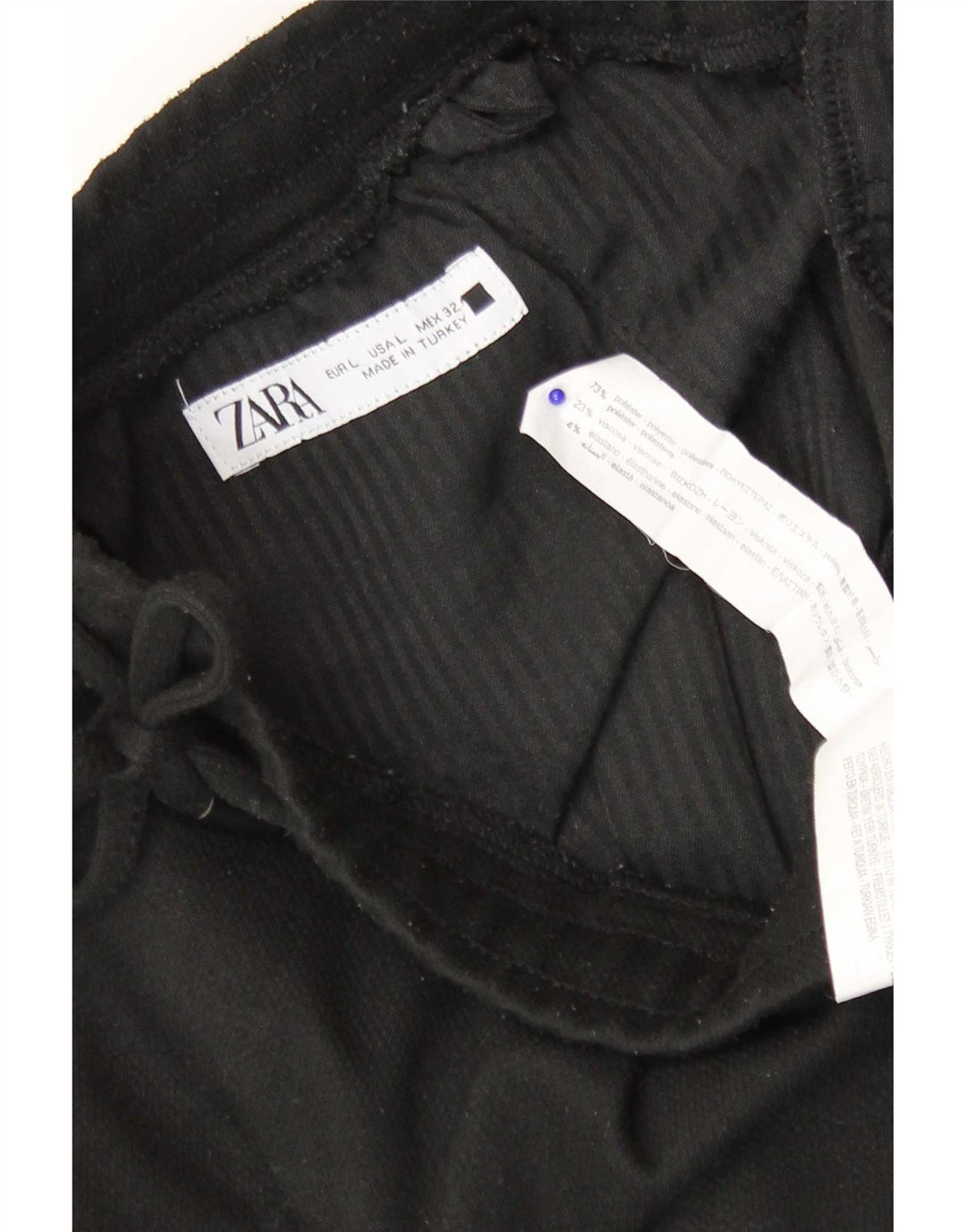 Zara Herren-Sportshorts, groß, aus schwarzem Polyester