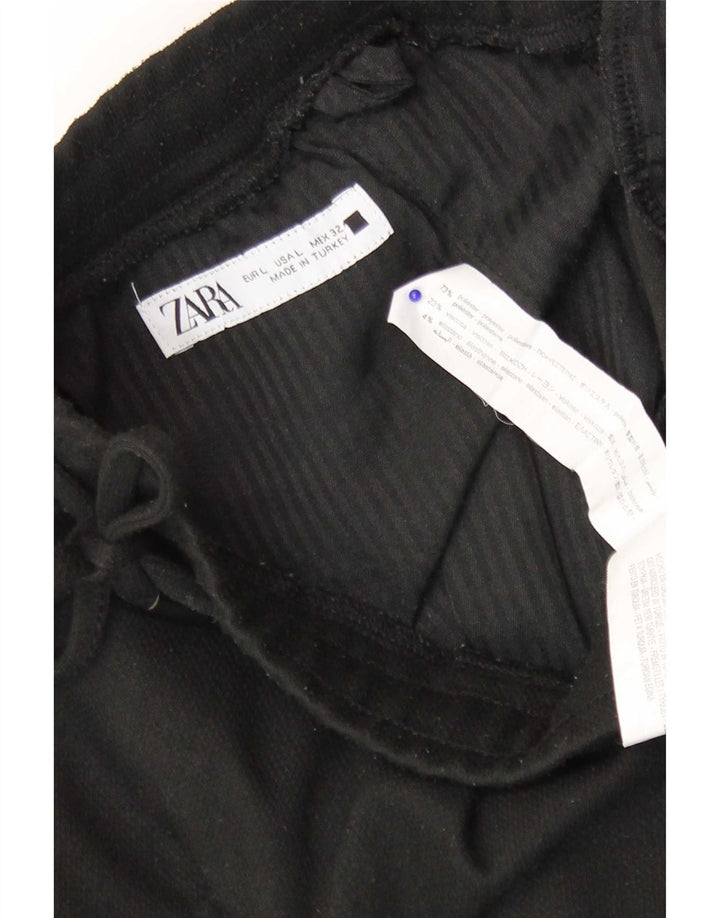 Zara Herren-Sportshorts, groß, aus schwarzem Polyester
